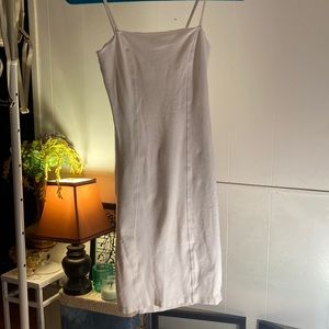 White bodycon dress